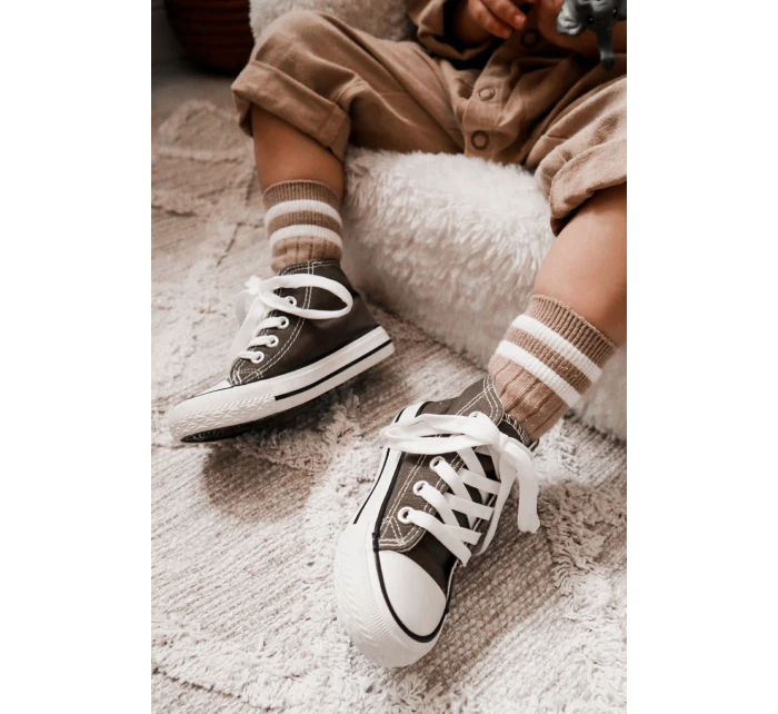 Dětské Vysoké Tenisky Khaki Filemon Dětské Vysoké Tenisky Khaki Filemon