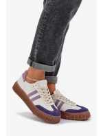 Zazoo N1068 Kožené Nízké Sneakersy Dámské Na Platformě Bílé Zazoo N1068 Kožené Nízké Sneakersy Dámské Na Platformě Bílé