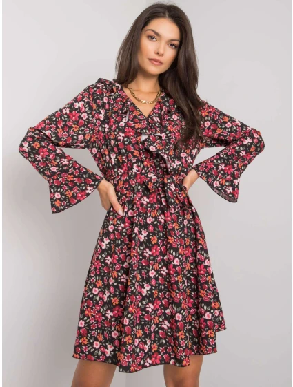 Šaty DHJ SK model 20714329 černá a červená - FPrice Šaty DHJ SK model 20714329 černá a červená - FPrice