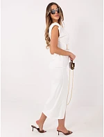 Sukienka IT SK model 22074565 ecru - FPrice Sukienka IT SK model 22074565 ecru - FPrice