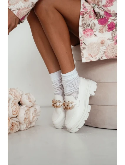 Dámské Ažurové Ponožky CC Bílé Dámské Ažurové Ponožky CC Bílé