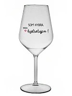 SOM HYDRA. RADA HYDRATUJEM! - priehľadný nerozbitný pohár na víno 470 ml SOM HYDRA. RADA HYDRATUJEM! - priehľadný nerozbitný pohár na víno 470 ml