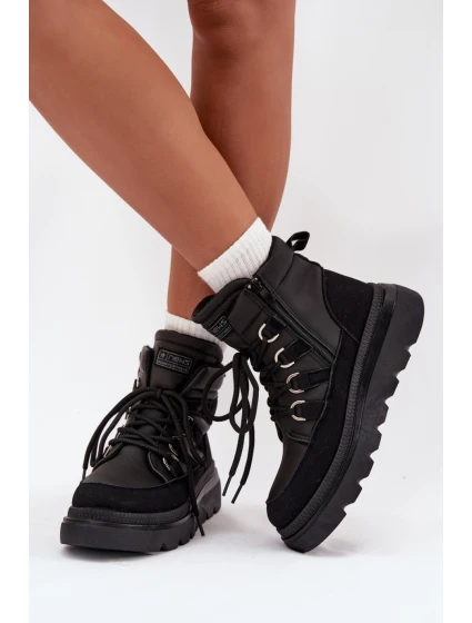 Dámské kotníkové boty 25BT26-9247 Černá - NEWS