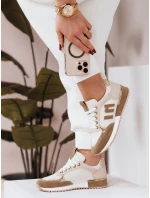 Dámské tenisky LENSI khaki FashionStreet ZY0037