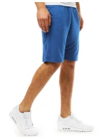Pánské krátké teplákové šortky modré FashionStreet SX2391 Pánské krátké teplákové šortky modré FashionStreet SX2391