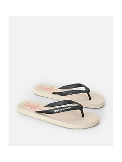 Japonki męskie RIP CURL Icons Of Surf Bloom Open Toe beżowe