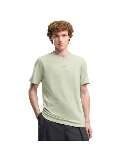 Pánské tričko Puma ESS Small No.1 s logem uprostřed, světle zelené, 692912, velikost 28