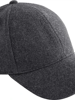 Beechfield B 619 6 panelová kšiltovka "Wool Blend" 53.0619 charcoal