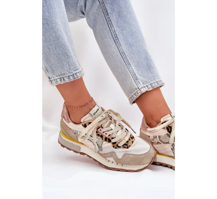 Tenisky Sportovní Boty Dámské D.Franklin DFSH378006 Zlaté