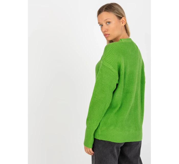 Dámský svetr LC SW 0321 světle zelený Dámský svetr LC SW 0321 světle zelený