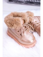 růžové zlaté izolované dětské boty Trapery Fobos růžové zlaté izolované dětské boty Trapery Fobos