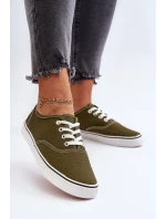 Klasické dámské tenisky Tenisky tmavě zelené Olvali Klasické dámské tenisky Tenisky tmavě zelené Olvali