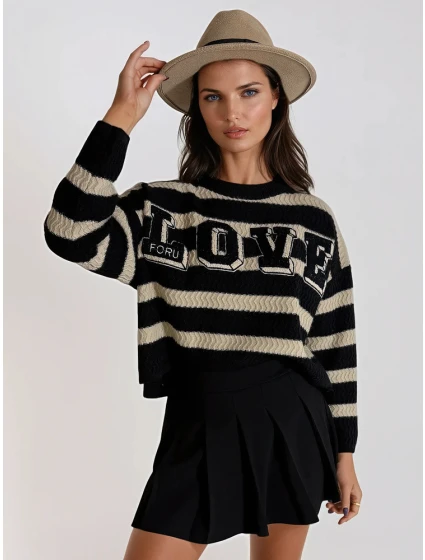 CHLOE dámský svetr černý FashionStreet MY1973 CHLOE dámský svetr černý FashionStreet MY1973