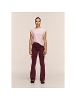 Dámské kalhoty CASALL Sublime Folded Flare Pants, barva bordová Dámské kalhoty CASALL Sublime Folded Flare Pants, barva bordová
