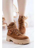 dámské kozačky s výřezy Camel model 21576616 - Boto