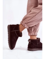 Dámské semišové nízké boty do sněhu model 21601982 - Boto Dámské semišové nízké boty do sněhu model 21601982 - Boto