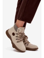 Zateplené boty Dámské Světle béžové model 21714507 - Boto