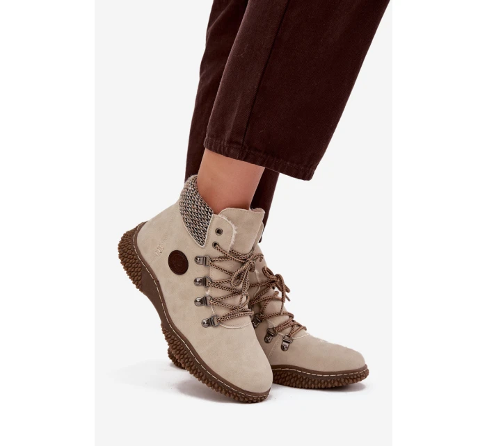 Zateplené boty Dámské Světle béžové model 21714507 - Boto