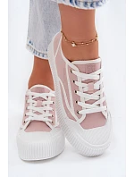 Dámské tenisky na platformě Big Star TT274270 Růžové