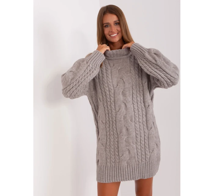 Sweter AT SW  szary model 18895580 - FPrice