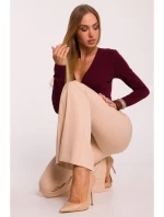 model 21295978 Kalhoty s rozšířenými nohavicemi béžové - Moe