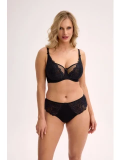 JESSIA 1229 BLACK SOFT BALCONETTE BRA