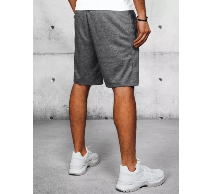 Pánské tmavě šedé teplákové šortky Dstreet model 21968490 - FashionStreet