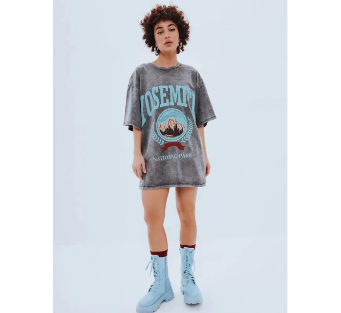 ZAKUANI dámské tričko s potiskem graphite FashionStreet RY2633