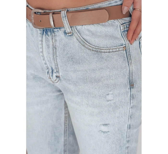 Dámské džínové kalhoty slim fit s páskem modré Dstreet model 21983375 - FashionStreet Dámské džínové kalhoty slim fit s páskem modré Dstreet model 21983375 - FashionStreet
