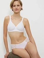 Triumph - Modern Soft+Cotton: proužkovaná bavlněná podprsenka bez kostic Triumph