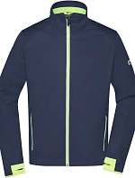 Daiber JN 1126 Pánská 3-vrstvá sportovní softshell bunda 02.1126 navy/bright yellow