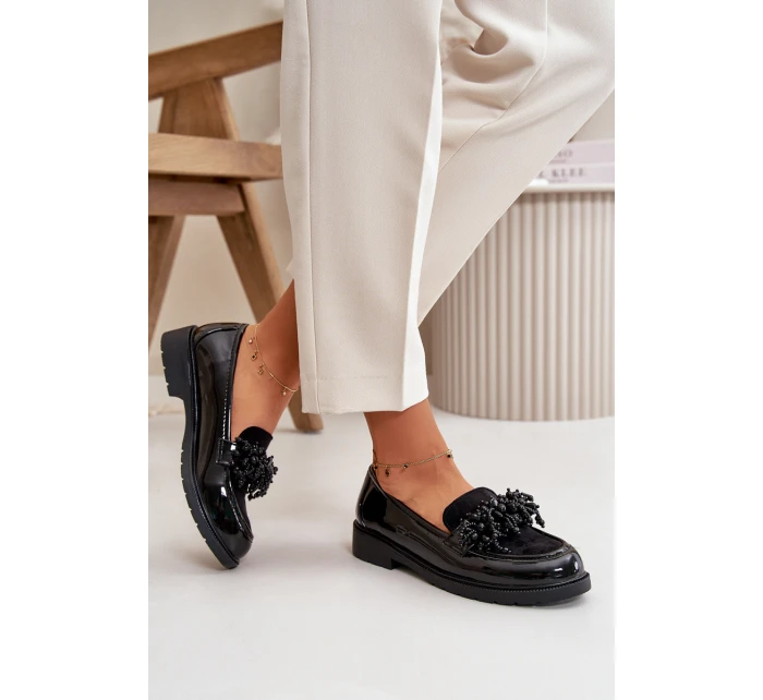 Dámské mokasíny S.Barski černé model 21672362 - D&A