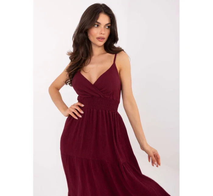 Šaty MI SK 62200.76 bordó Šaty MI SK 62200.76 bordó