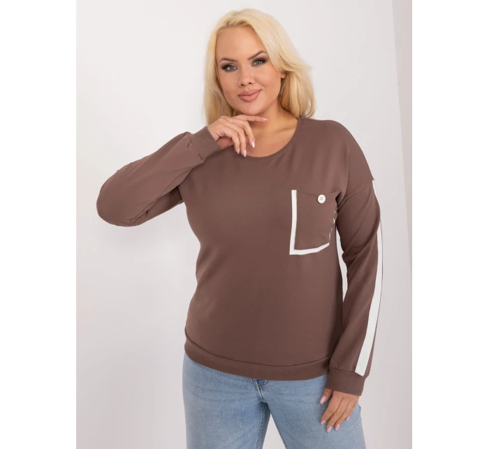 Bluzka RV BZ model 19755153 brązowy - FPrice Bluzka RV BZ model 19755153 brązowy - FPrice