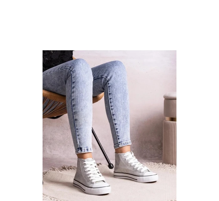 Tenisky B219 model 207211 stříbrné - Solea Tenisky B219 model 207211 stříbrné - Solea