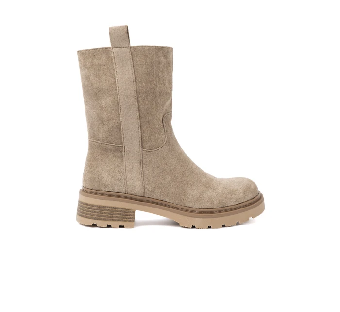 Stylové dámské hnědé kotníčkové boty platforma Stylové dámské hnědé kotníčkové boty platforma