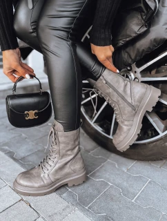 Dámské šedé kozačky Dstreet model 21972041 - FashionStreet