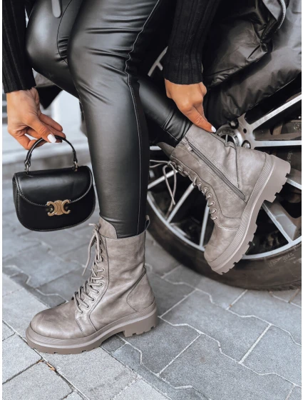 Dámské šedé kozačky  model 21972041 - Dstreet