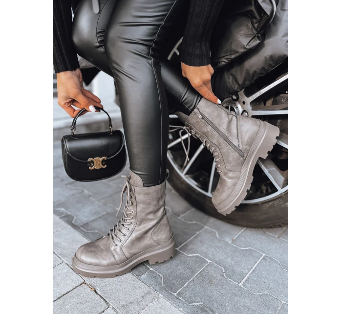 Dámské šedé kozačky  model 21972041 - Dstreet