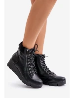 Lehké Zateplené Dámské Boty Na Platformě A Klínu Černé Savindria Lehké Zateplené Dámské Boty Na Platformě A Klínu Černé Savindria