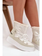 Dámské zimní boty Na platformě  25 03 Bílé model 21725149 - Lee Cooper