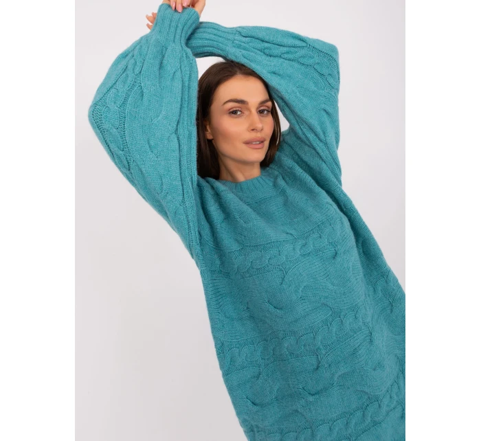 Sweter AT SW model 18884782 turkusowy - FPrice