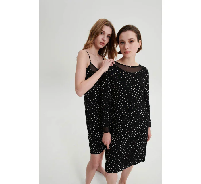 Noční košile s dlouhým rukávem model 18937520 - Vamp