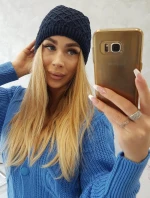 Fleecová čepice K204 tmavě modrá