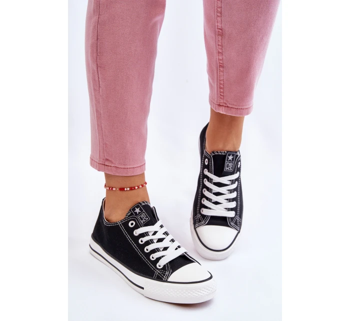 Dámské klasické tenisky černé a bílé model 21607880 - EVENTO Dámské klasické tenisky černé a bílé model 21607880 - EVENTO