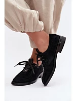 Dámské barefoot polobotky z přírodní semiše model 22356081 černé - D&A Dámské barefoot polobotky z přírodní semiše model 22356081 černé - D&A