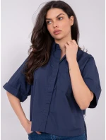 Halenka D70089M11339A tmavě modrá Halenka D70089M11339A tmavě modrá