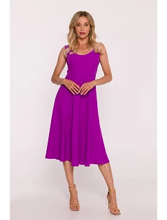 Dámské šaty S424 levandulové - Stylove
