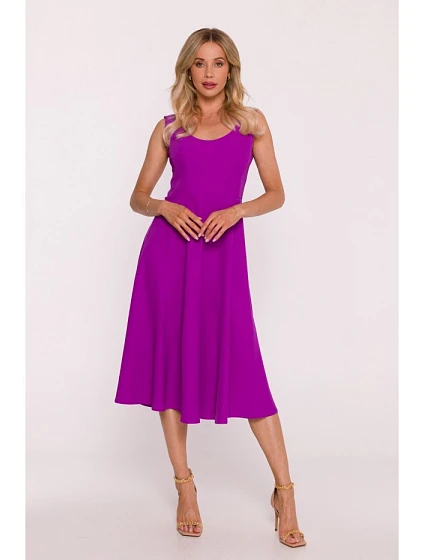 Dámské šaty S424 levandulové - Stylove Dámské šaty S424 levandulové - Stylove