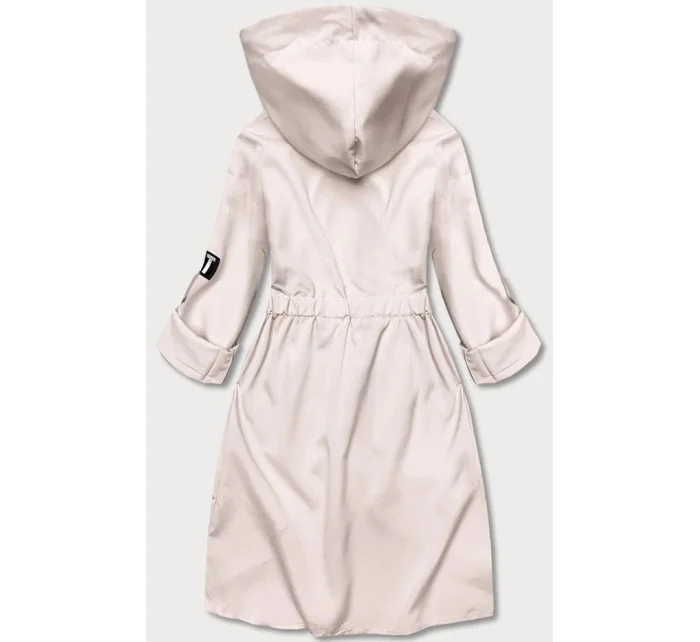 Světle béžový tenký asymetrický dámský přehoz přes oblečení (B8117-46) Světle béžový tenký asymetrický dámský přehoz přes oblečení (B8117-46)